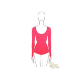Couture Long Sleeve Leotard with Finger Hook